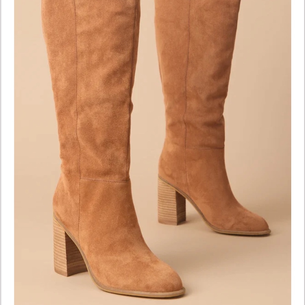 Knee High Angel Suede Boots